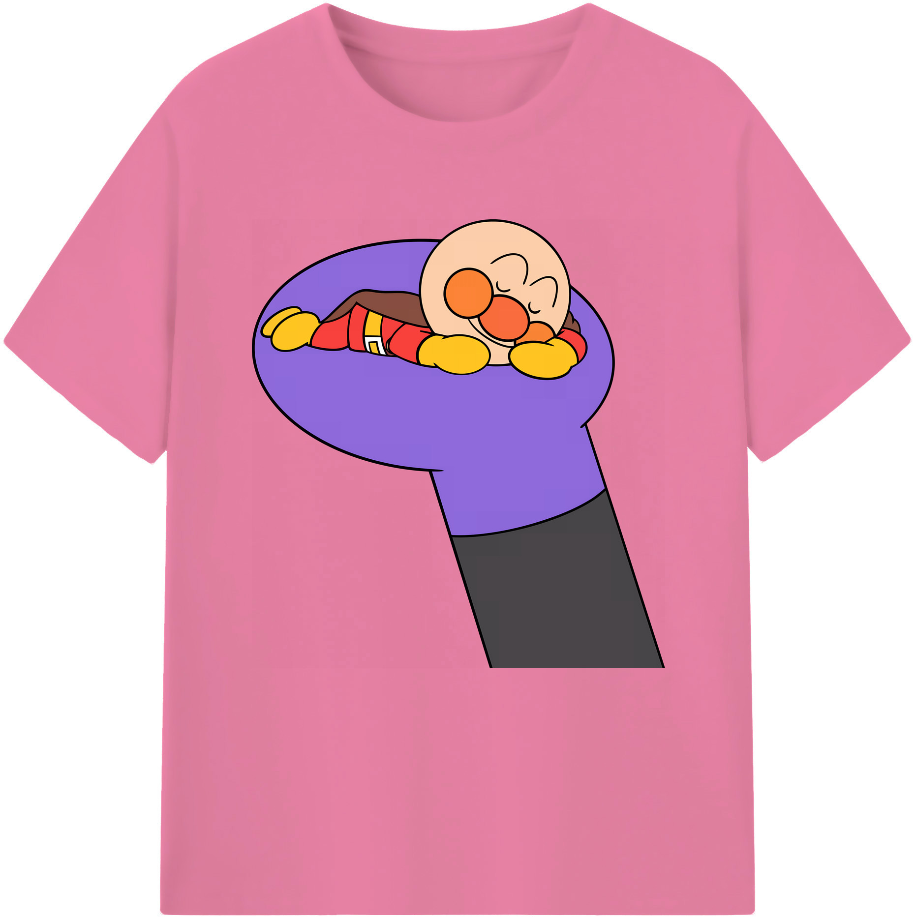（画像用） アンパンマン Anpanman 綿100％半袖Tシャツ（フロントプリント）